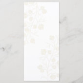 Dark green and gold Wedding  Menükarte (Rückseite)