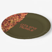 Dark Green Ansammlung Happy Pappteller (Schrägansicht)