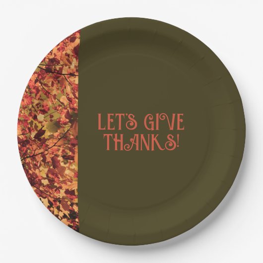 Dark Green Ansammlung Happy Pappteller (Vorderseite)