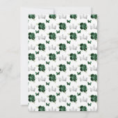 Dark Green Blonde Hair Princess 16 . Geburtstag Einladung (Rückseite)