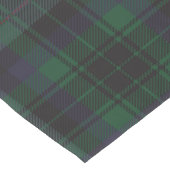 Dark Green Blue Tartan Kariert Kurzer Tischläufer (Ecke)