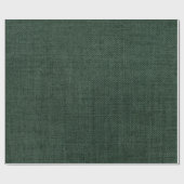Dark Green Burlap Geschenkpapier (Flach)