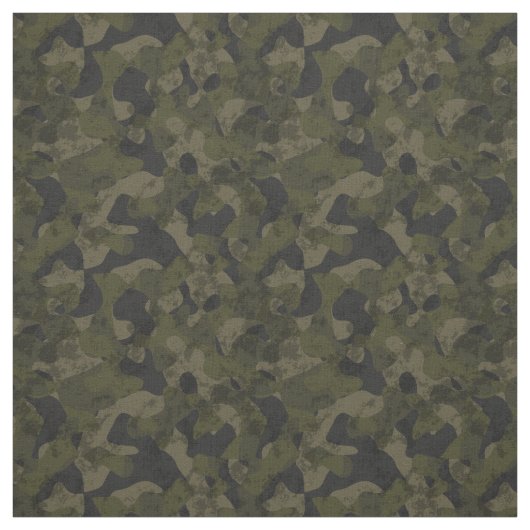 Dark Green Camo Abstract Stoff (Muster)