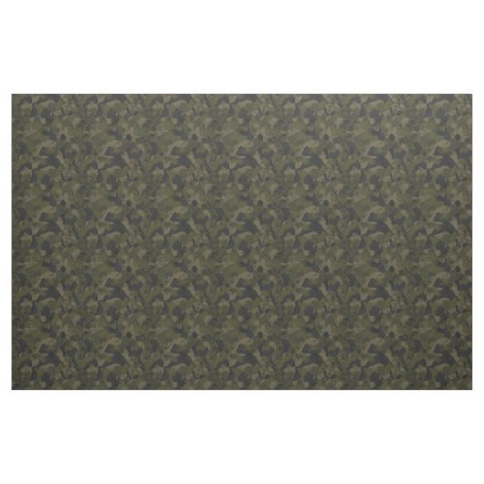 Dark Green Camo Abstract Stoff (Fat Quarter (45,7 x 55,9 cm))