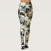 Dark Green Camouflage Leggings (Rückseite)