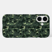 Dark Green Cat Camouflage Case-Mate iPhone Hülle (Rückseite (Horizontal))