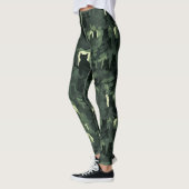Dark Green Cat Camouflage Leggings (Links)