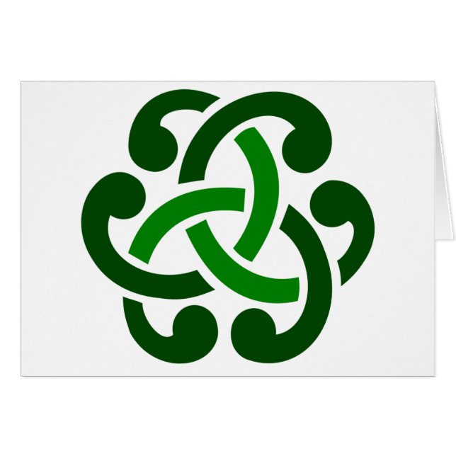 Dark Green Celtic Knot (Vorderseite (Horizontal))
