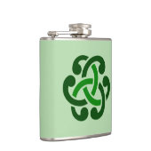 Dark Green Celtic Knot Flachmann (Rechts)