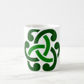 Dark Green Celtic Knot Kaffeetasse (Mittel)