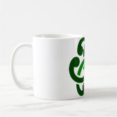 Dark Green Celtic Knot Kaffeetasse (Links)