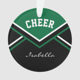 Dark Green Cheerleader 📣 💖 Cheerleader Ornament