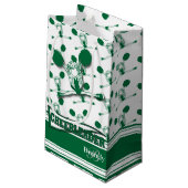 Dark Green Cheerleader - DIY Text Kleine Geschenktüte (Rückseite Schrägansicht)