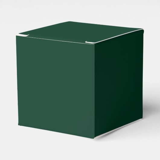 Dark Green Classic Favor Box Geschenkschachtel (Vorderseite)