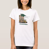 Dark Green Cowboy Boot Graduation Cap & Blume T-Shirt (Vorderseite)