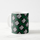 Dark Green Custom Logo Geschäftsmodell Mitarbeiter Kaffeetasse (Vorderseite Links)