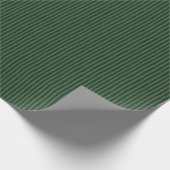 Dark Green & Dark Gray Wonky Stripes Geschenkpapier (Ecke)
