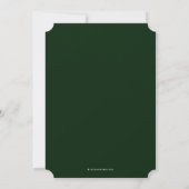 Dark Green Doctor of Osteopathic Medicine Einladung (Rückseite)