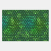 Dark Green Dragon Scales Geschenkpapier Set (Vorderseite 2)