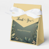 dark green elegant nature wedding geschenkschachtel (Vorderseite)