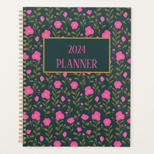 Dark Green Garden Serenade Planner Planer (Vorderseite)