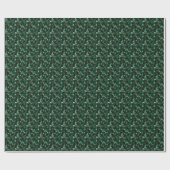 Dark Green Gemstone Geschenkpapier (Flach)