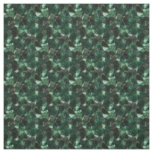 Dark Green Gemstone Stoff (Muster)