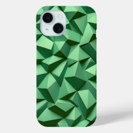 Dark Green Geometric iPhone Case Bold and Modern