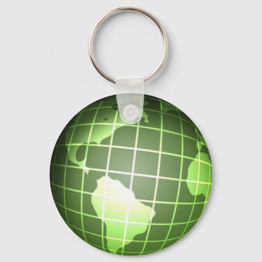 Dark Green Globe Schlüsselanhänger (Vorderseite)