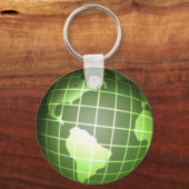Dark Green Globe Schlüsselanhänger (Vorderseite)