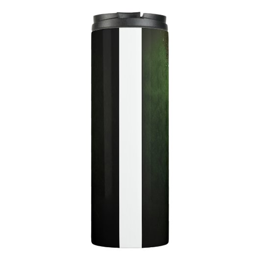 DARK GREEN INTRICATE IRISH CELTIC KLEEBLATTS THERMOSBECHER (Rückseite)