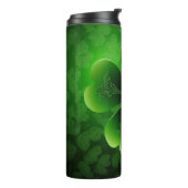 DARK GREEN INTRICATE IRISH CELTIC KLEEBLATTS THERMOSBECHER (Nach links gedreht)