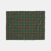 Dark Green Kariert Moran Tartan Fleecedecke (Vorderseite (Horizontal))
