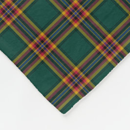 Dark Green Kariert Moran Tartan Fleecedecke