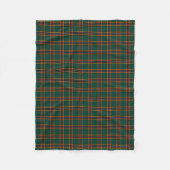 Dark Green Kariert Moran Tartan Fleecedecke (Vorderseite)