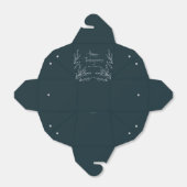 Dark Green Leaf Motif Happy Thanksgiving Geschenkschachtel (Ungefaltet)