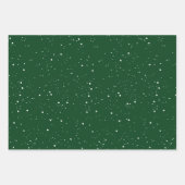 Dark Green & Mint Frohe Weihnachtsmischung Geschenkpapier Set (Vorderseite)