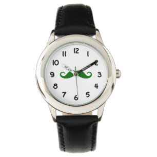 Dark Green Mustache Armbanduhr