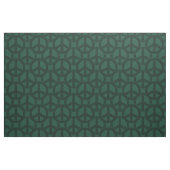 Dark Green Peace Sign Stoff (Fat Quarter (45,7 x 55,9 cm))
