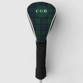 Dark Green Plaid Golf Towel Headcover