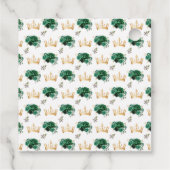 Dark Green Princess Quinceañera Vielen Dank Geschenkanhänger (Rückseite)