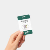Dark Green Staff ID Name Abzeichen Reel Clip Lanya Ausweis (Handheld)