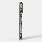 Dark green stylized yellow flowers  pattern  Case-Mate iPhone hülle (Rückseite / Rechts)