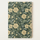Dark green stylized yellow flowers  pattern  planer (Rückseite)