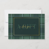 Dark Green Tartan Polo Plaid Gift Certificate (Vorderseite)