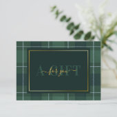 Dark Green Tartan Polo Plaid Gift Certificate (Stehend Vorderseite)