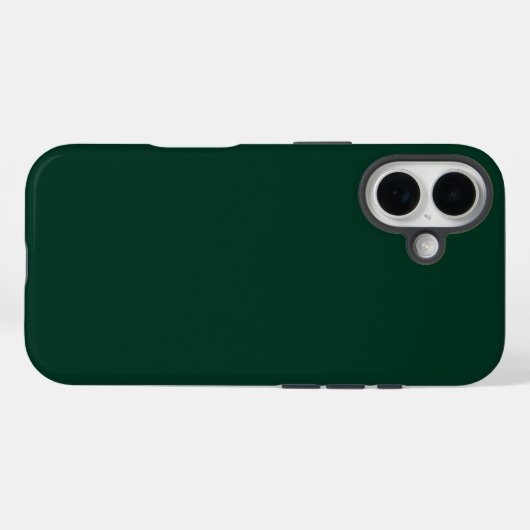 Dark Green Tough iPhone 16 Case (Rückseite (Horizontal))