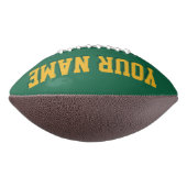DARK GREEN UND GOLD Custom Football (Gedreht 90)