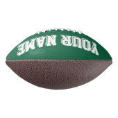 DARK GREEN UND WEISS Custom Football (Gedreht 90)