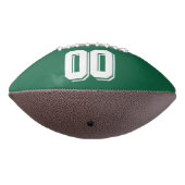 DARK GREEN UND WEISS Custom Football (Gedreht 270)